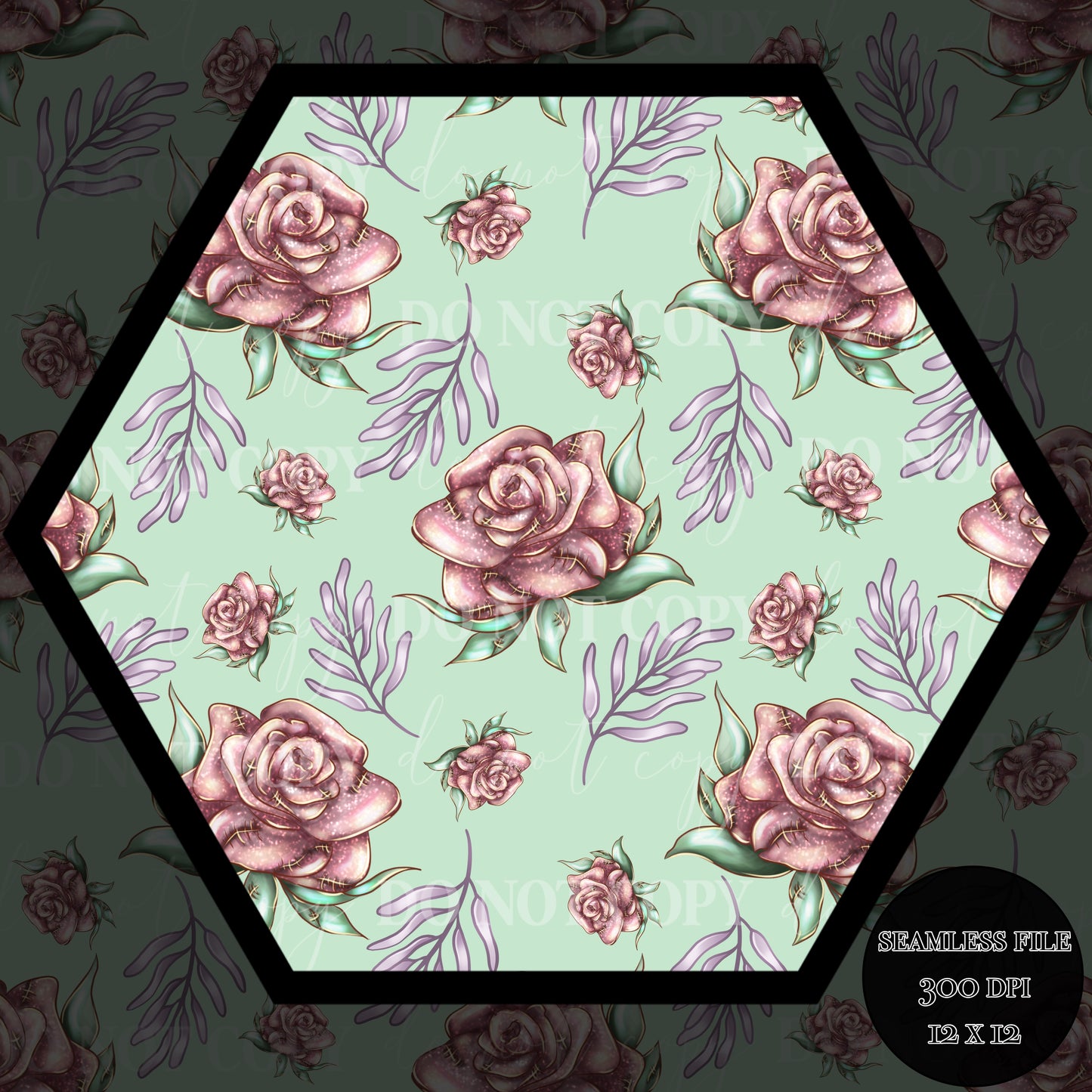 Roses light Seamless
