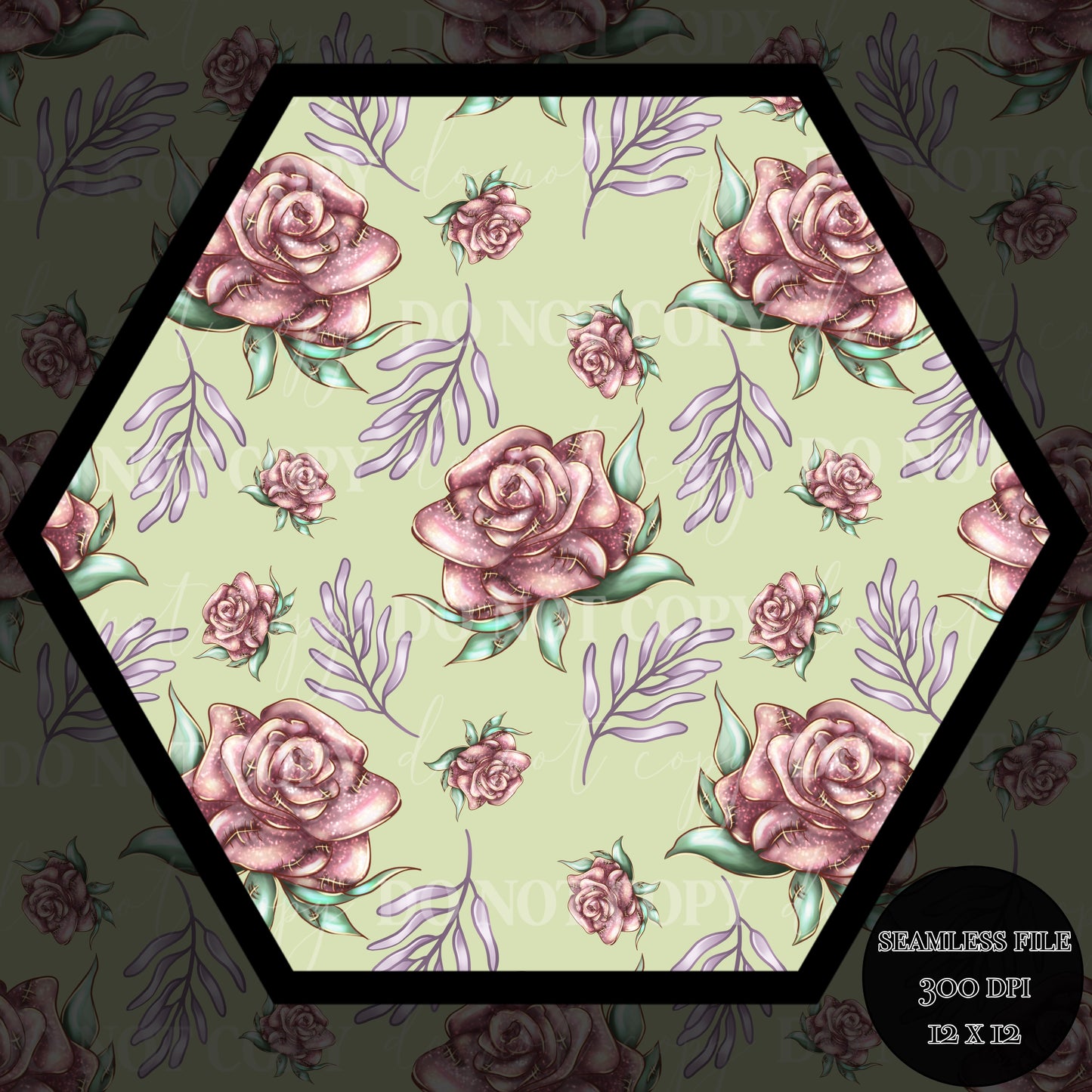 Roses light Seamless