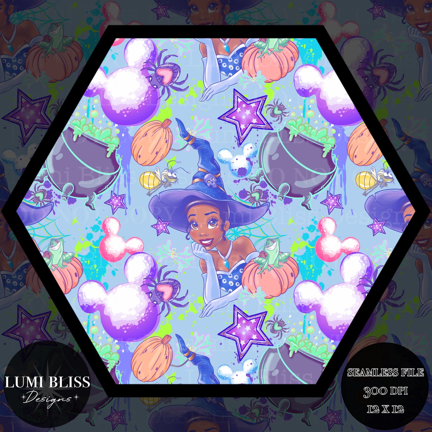 Spooky Tiana Seamless