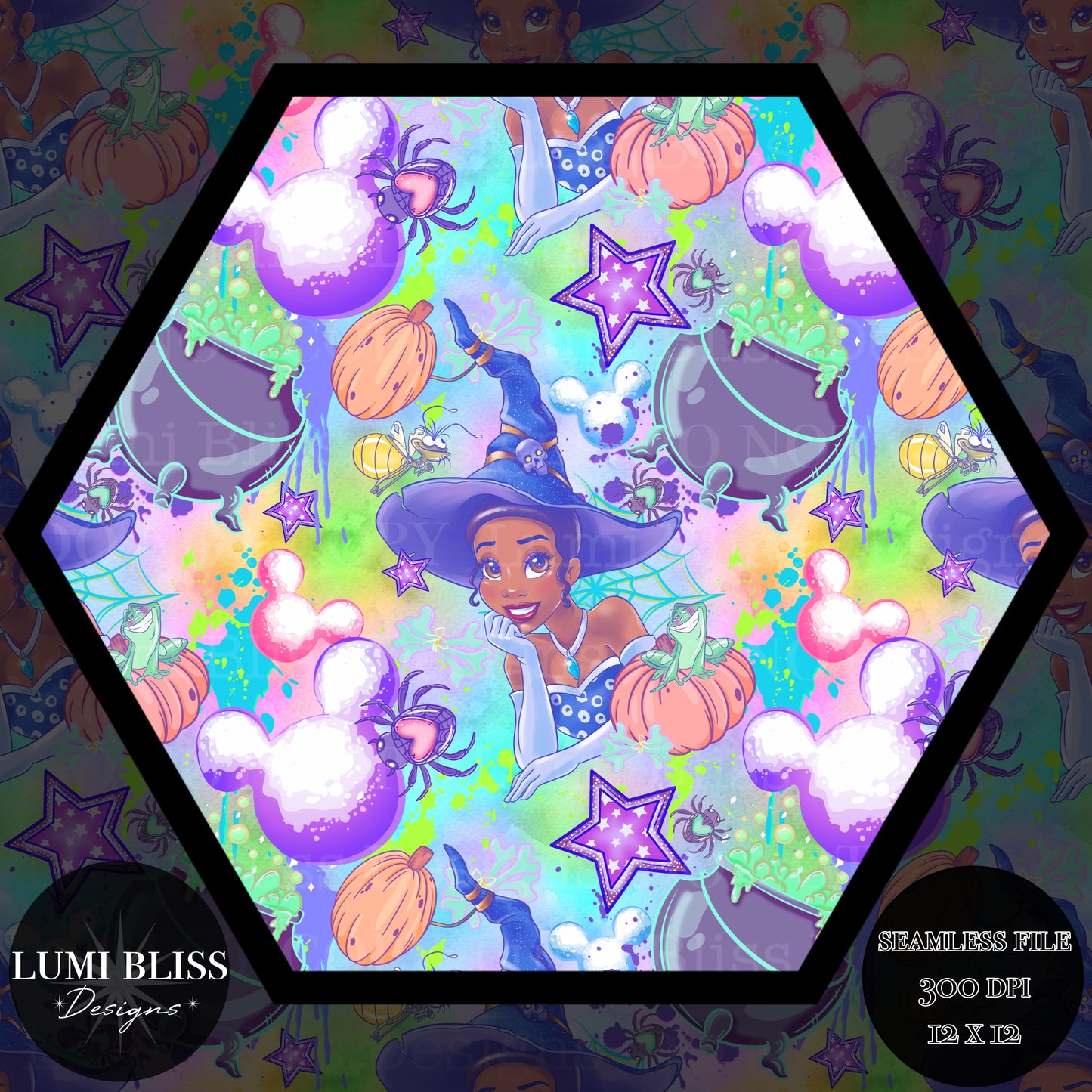 Spooky Tiana Seamless