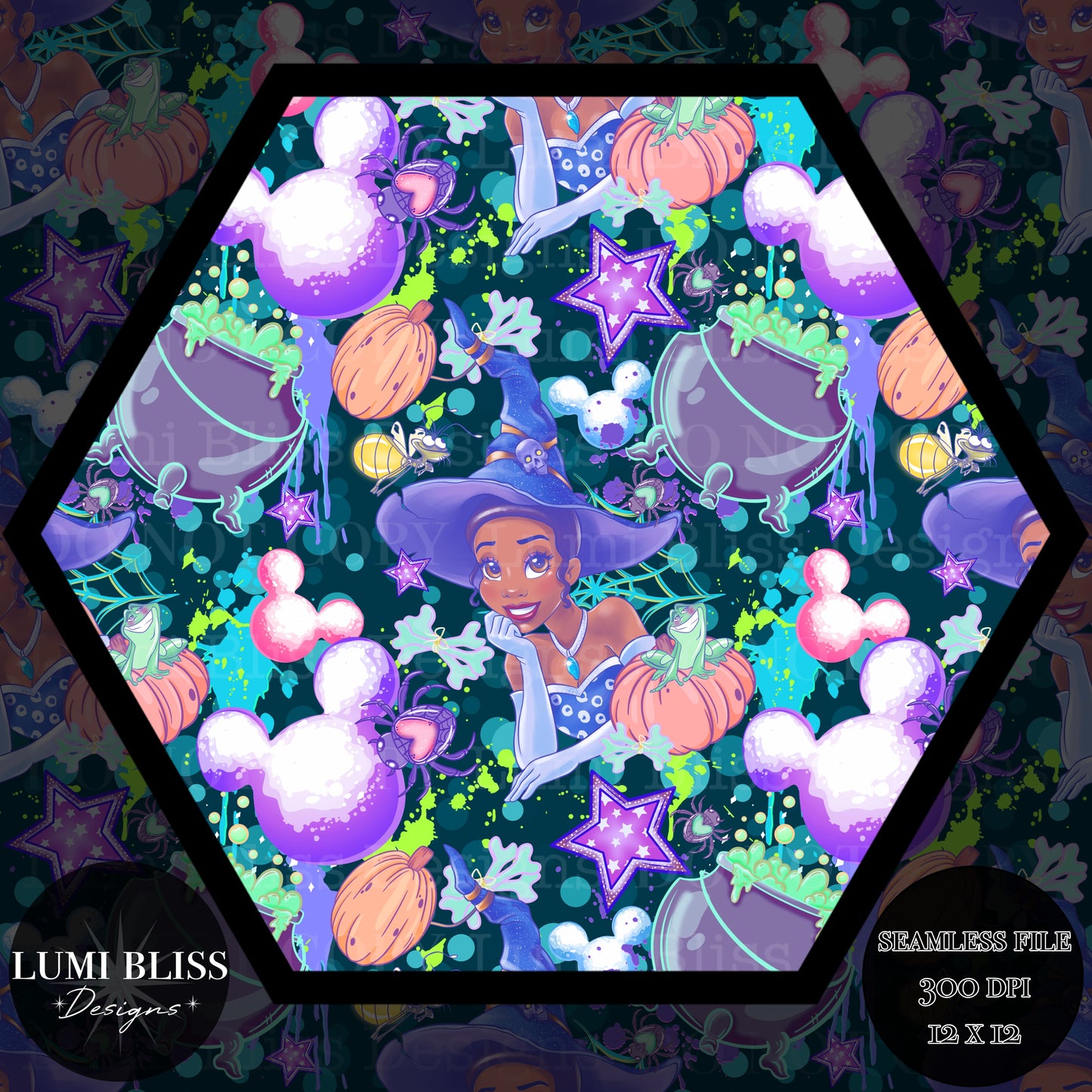 Spooky Tiana Seamless