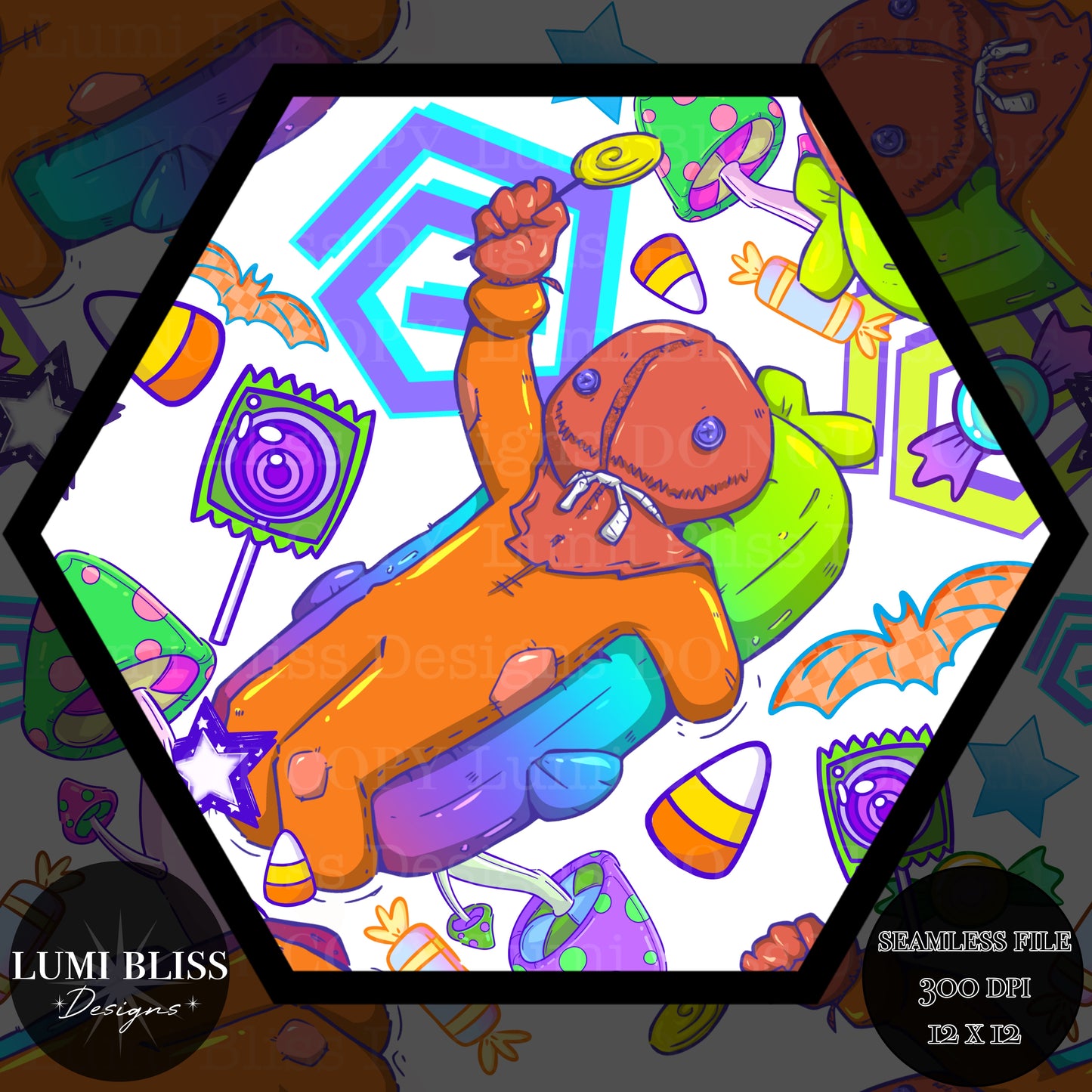 Neon Sam Seamless