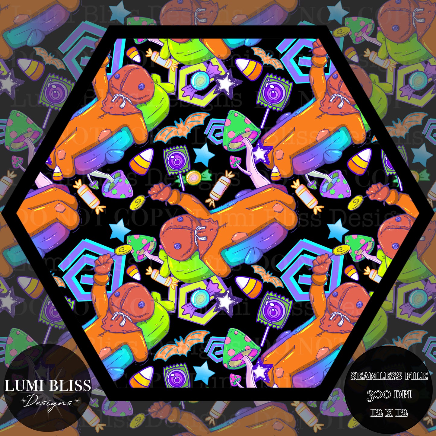 Neon Sam Seamless