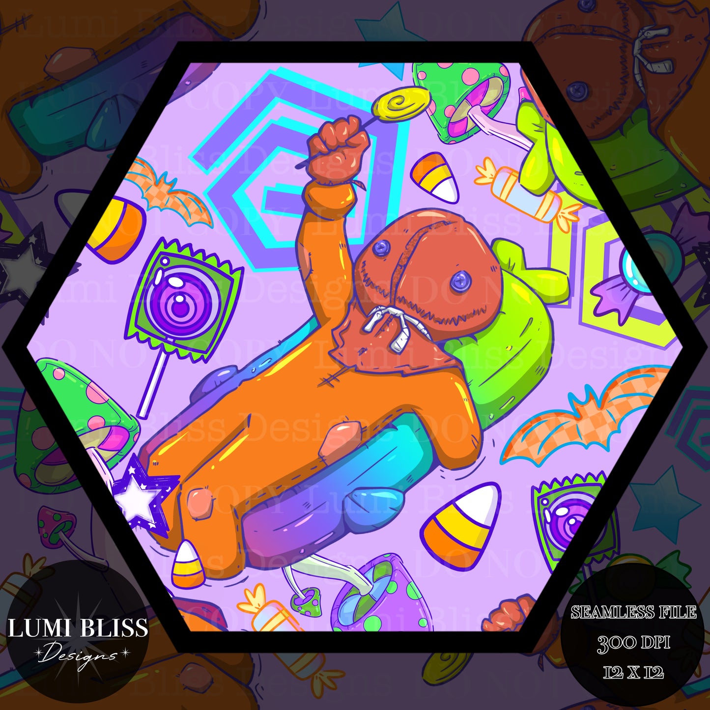 Neon Sam Seamless