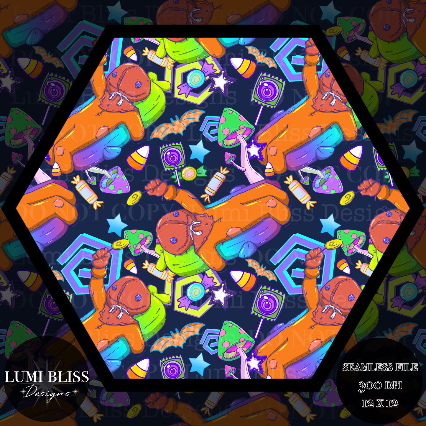Neon Sam Seamless