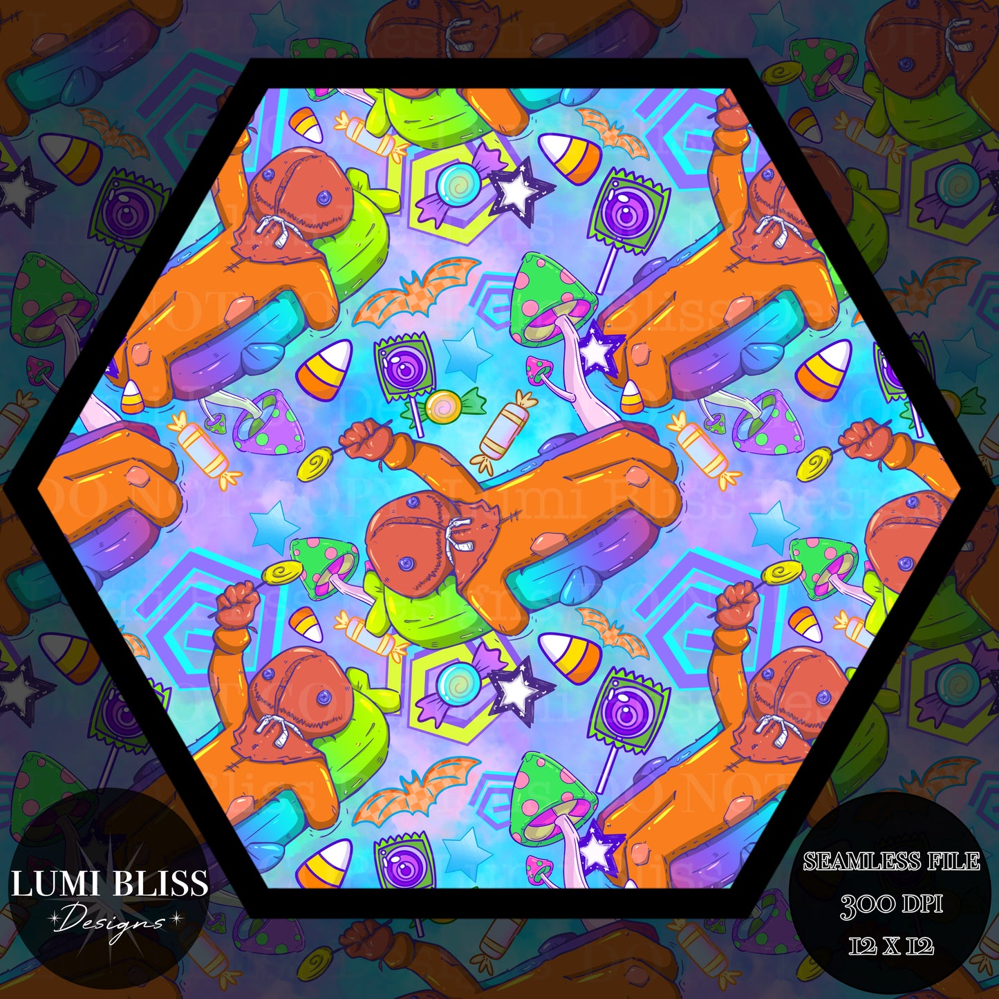 Neon Sam Seamless