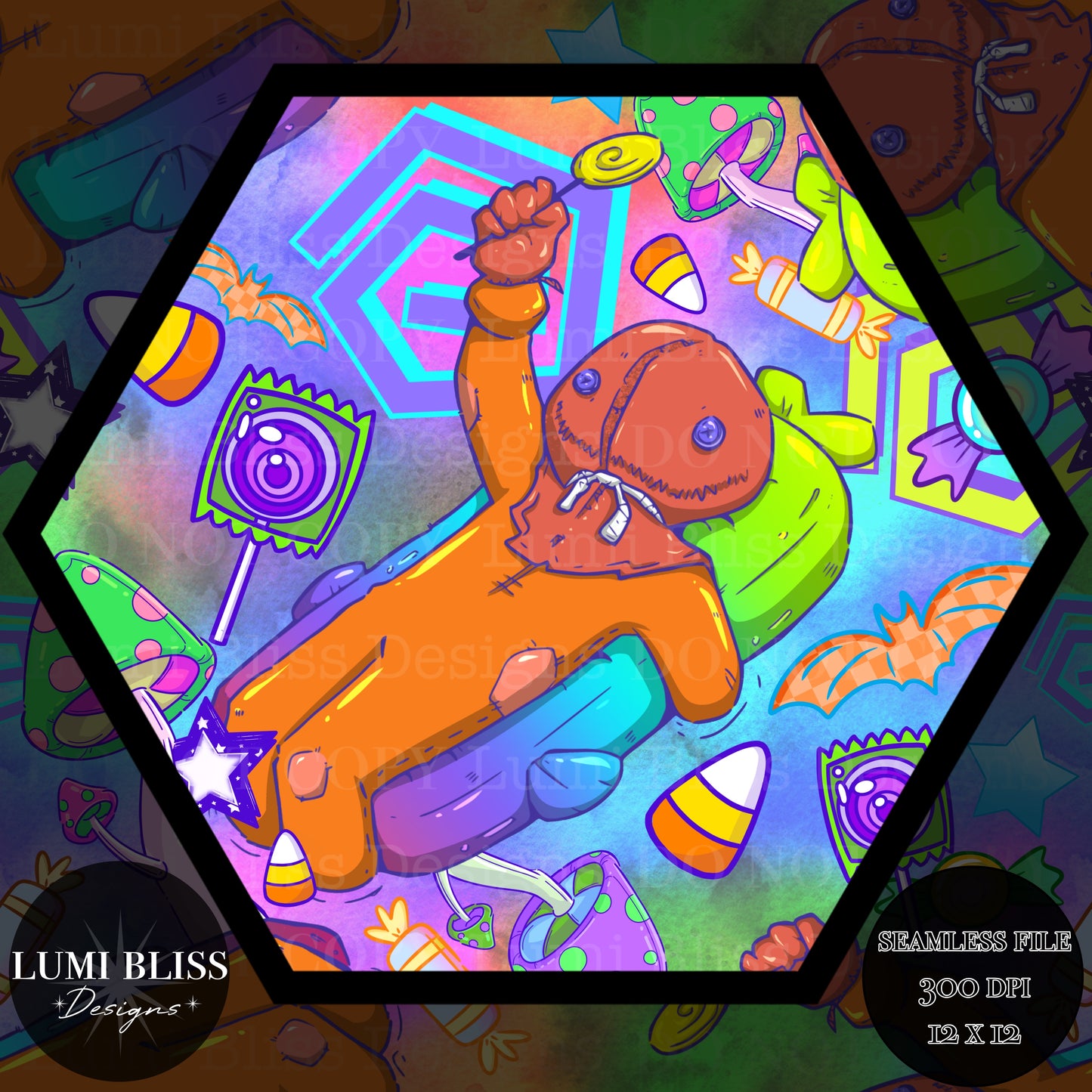 Neon Sam Seamless