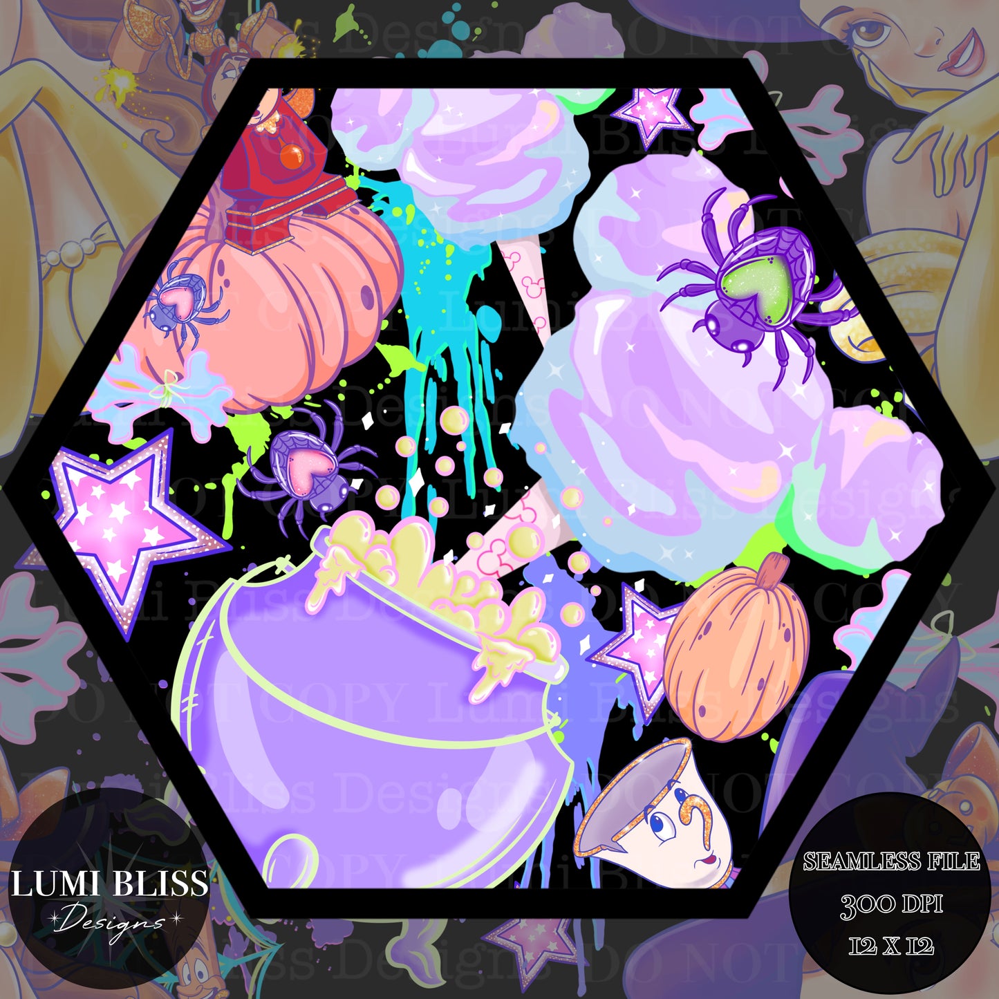 Spooky Belle Seamless