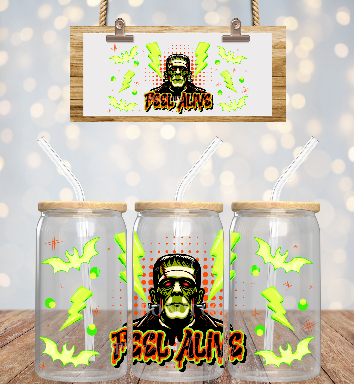 Feel Alive green 16oz