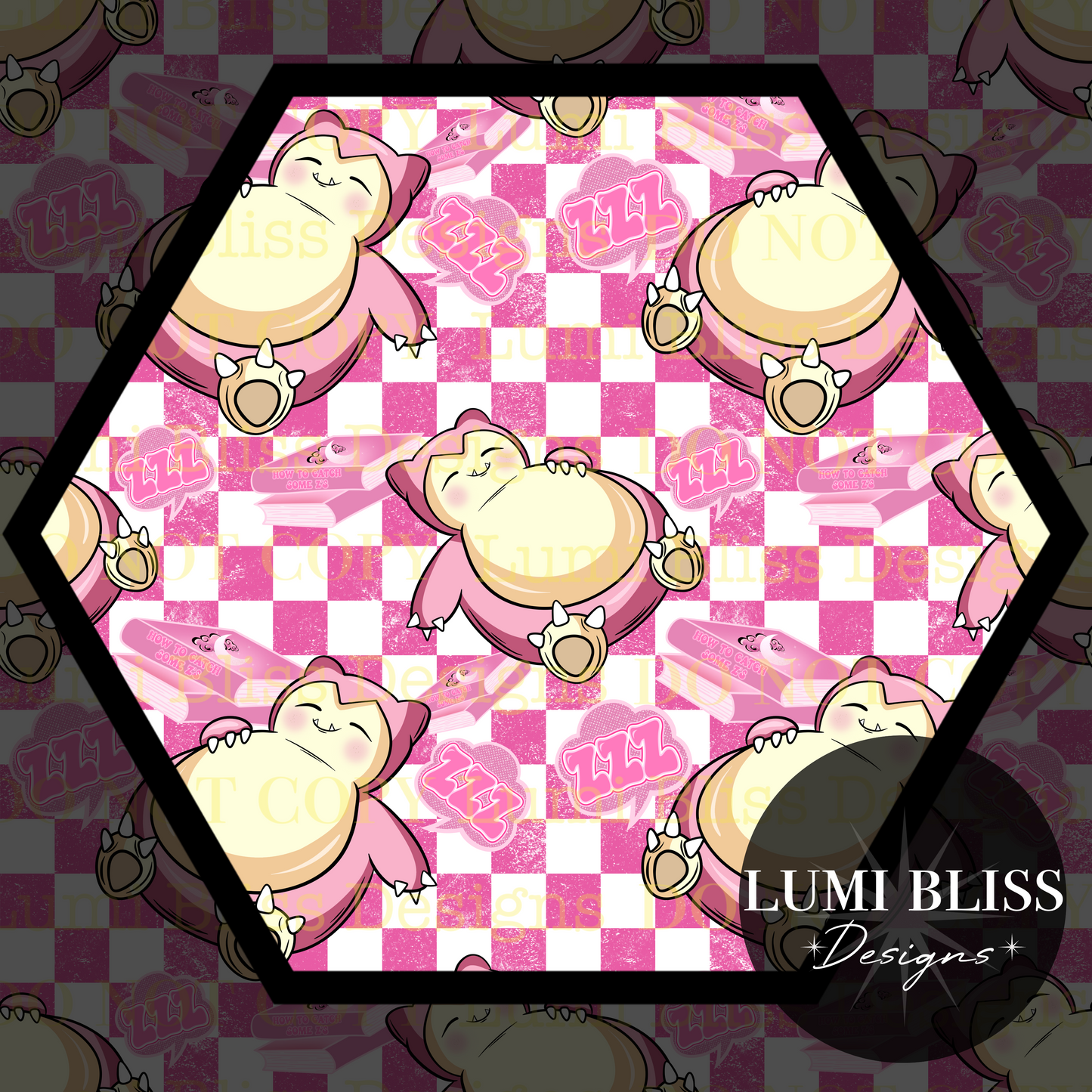 BOO! You Snore! -Pink-Seamless