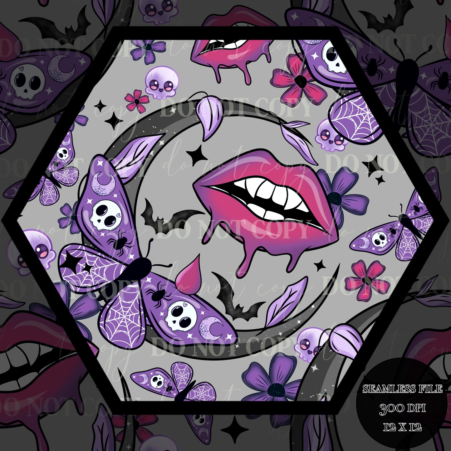 Haunt Vamp Nights Seamless