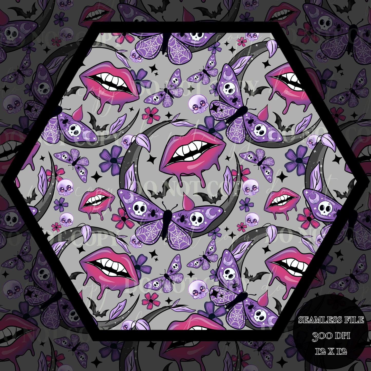 Haunt Vamp Nights Seamless