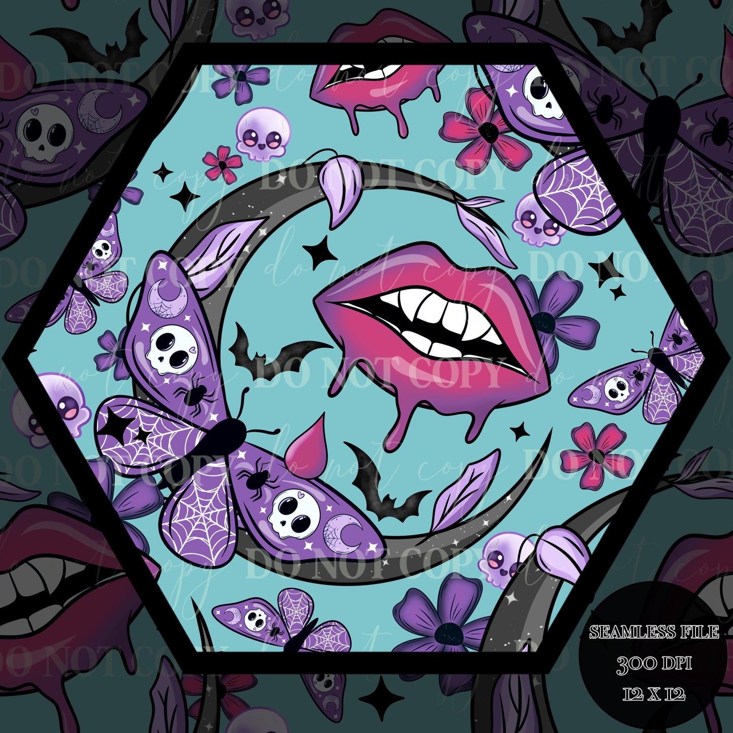 Haunt Vamp Nights Seamless