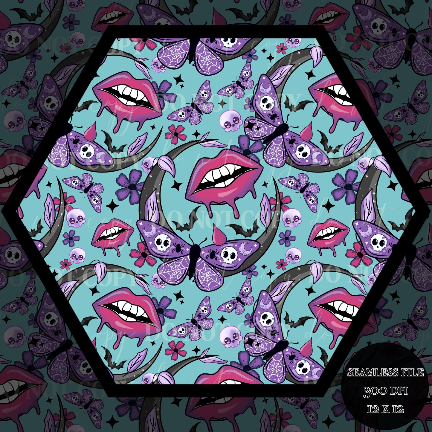 Haunt Vamp Nights Seamless