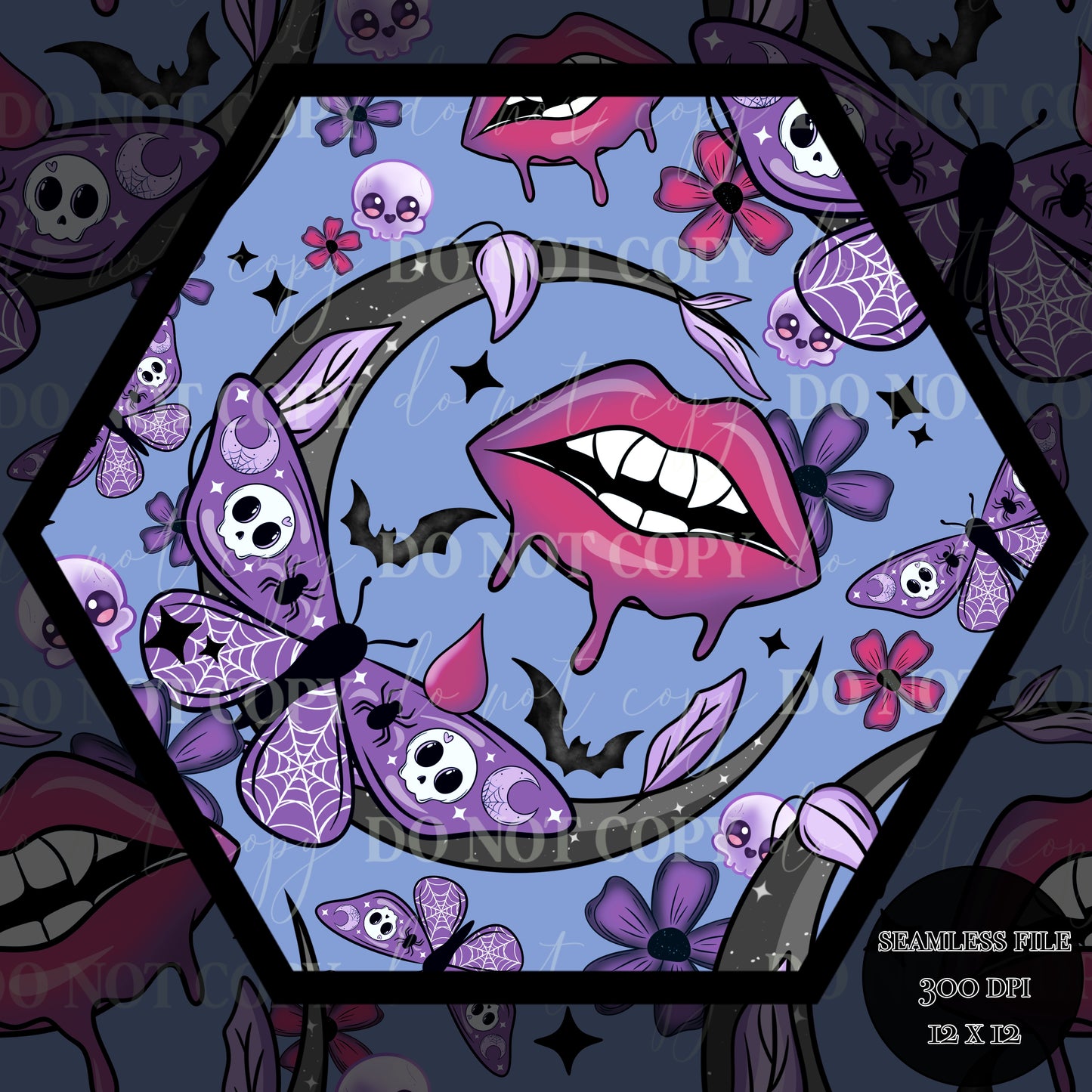 Haunt Vamp Nights Seamless