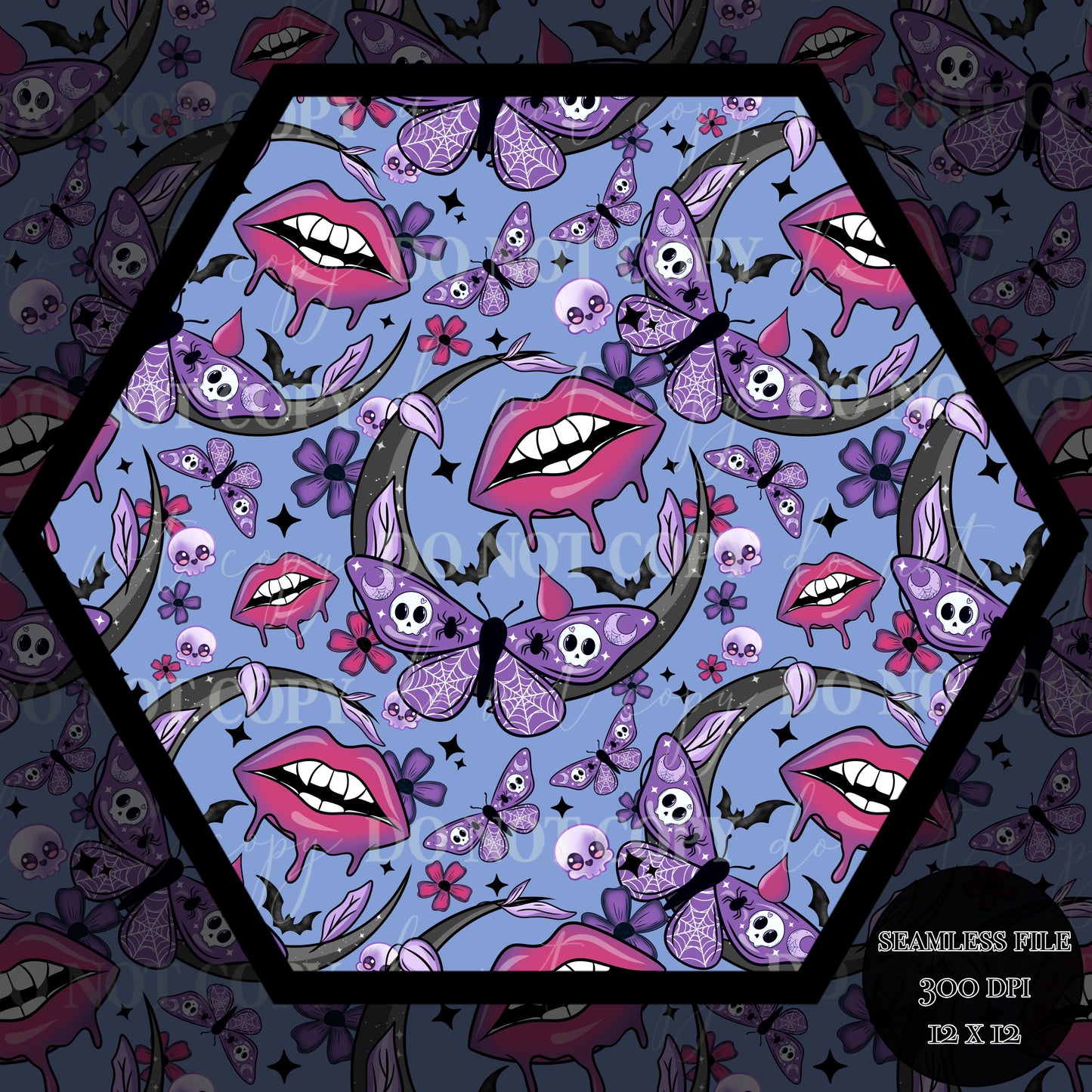 Haunt Vamp Nights Seamless