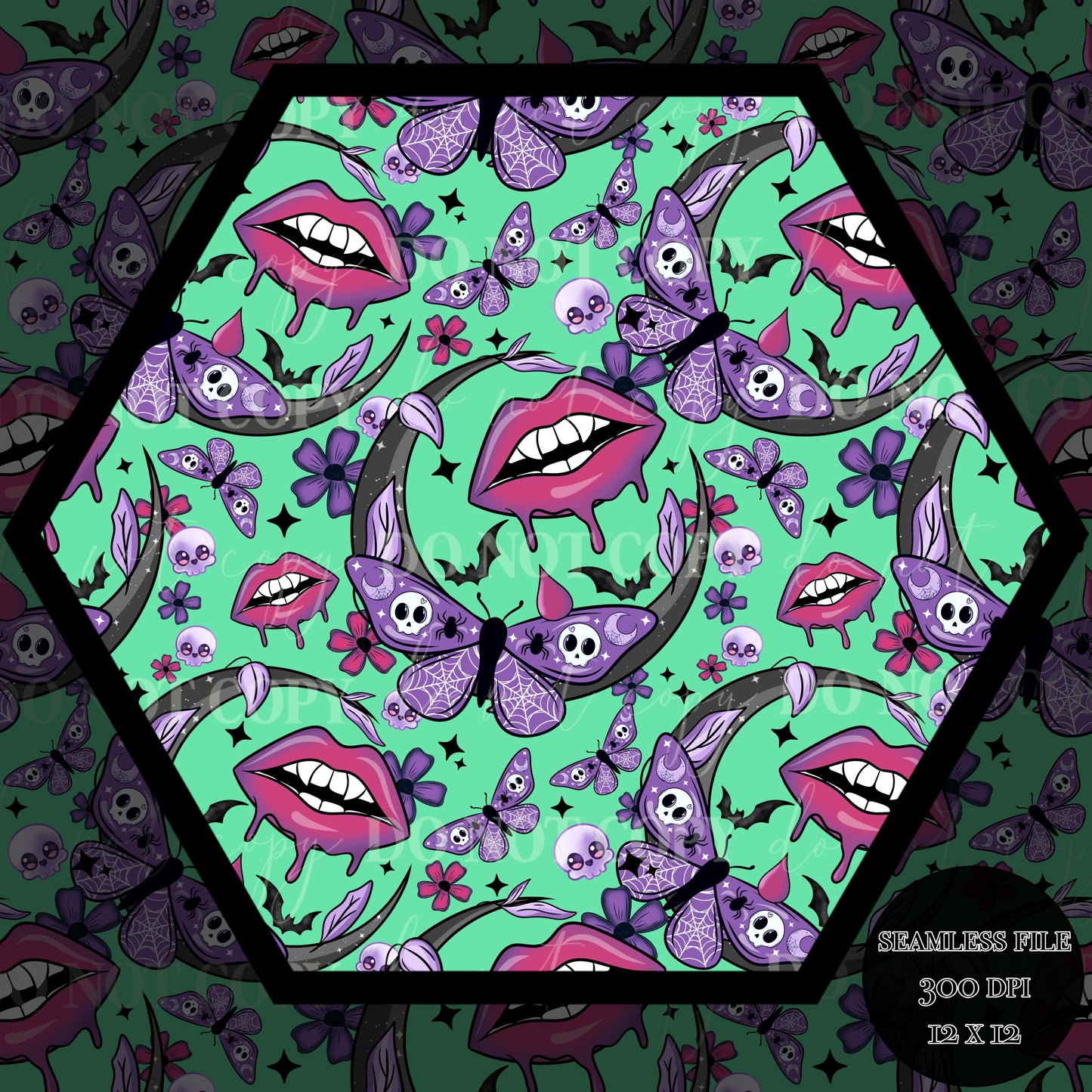 Haunt Vamp Nights Seamless