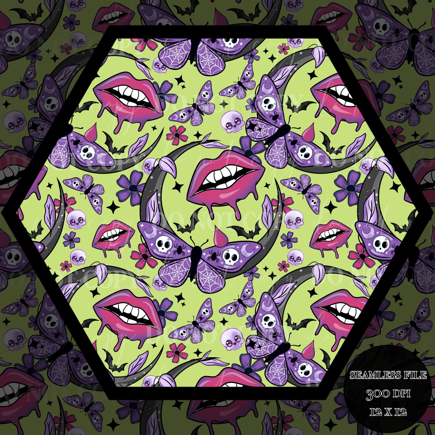 Haunt Vamp Nights Seamless