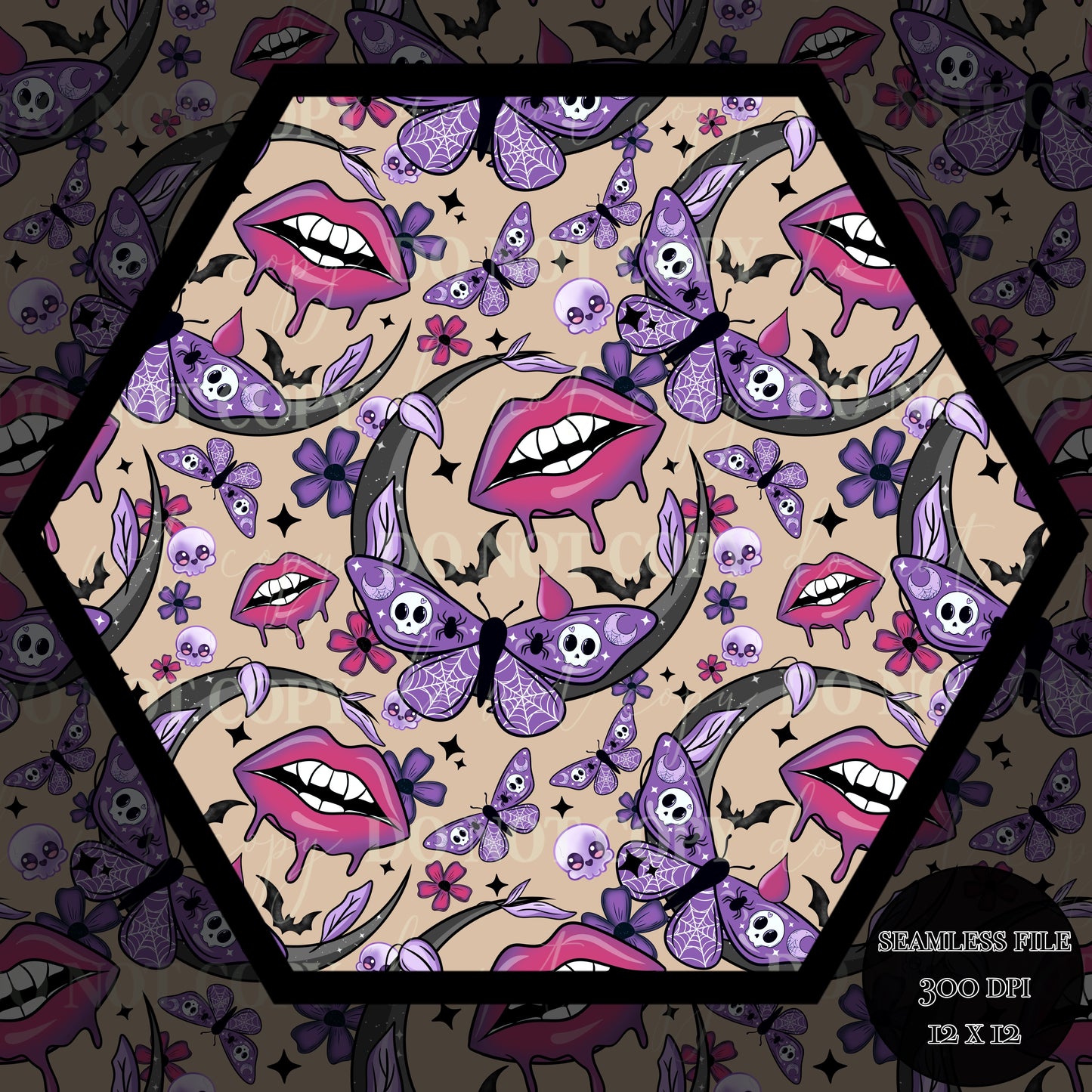 Haunt Vamp Nights Seamless