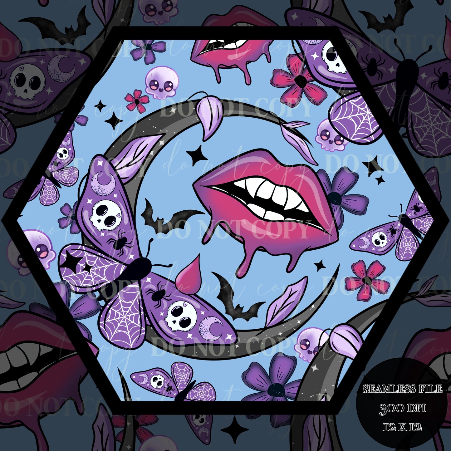 Haunt Vamp Nights Seamless
