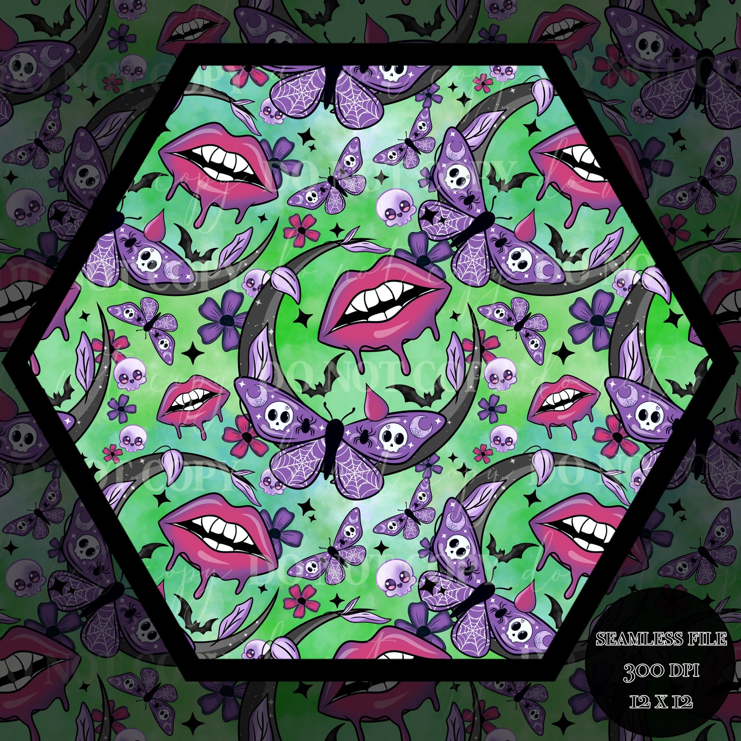 Haunt Vamp Nights Seamless