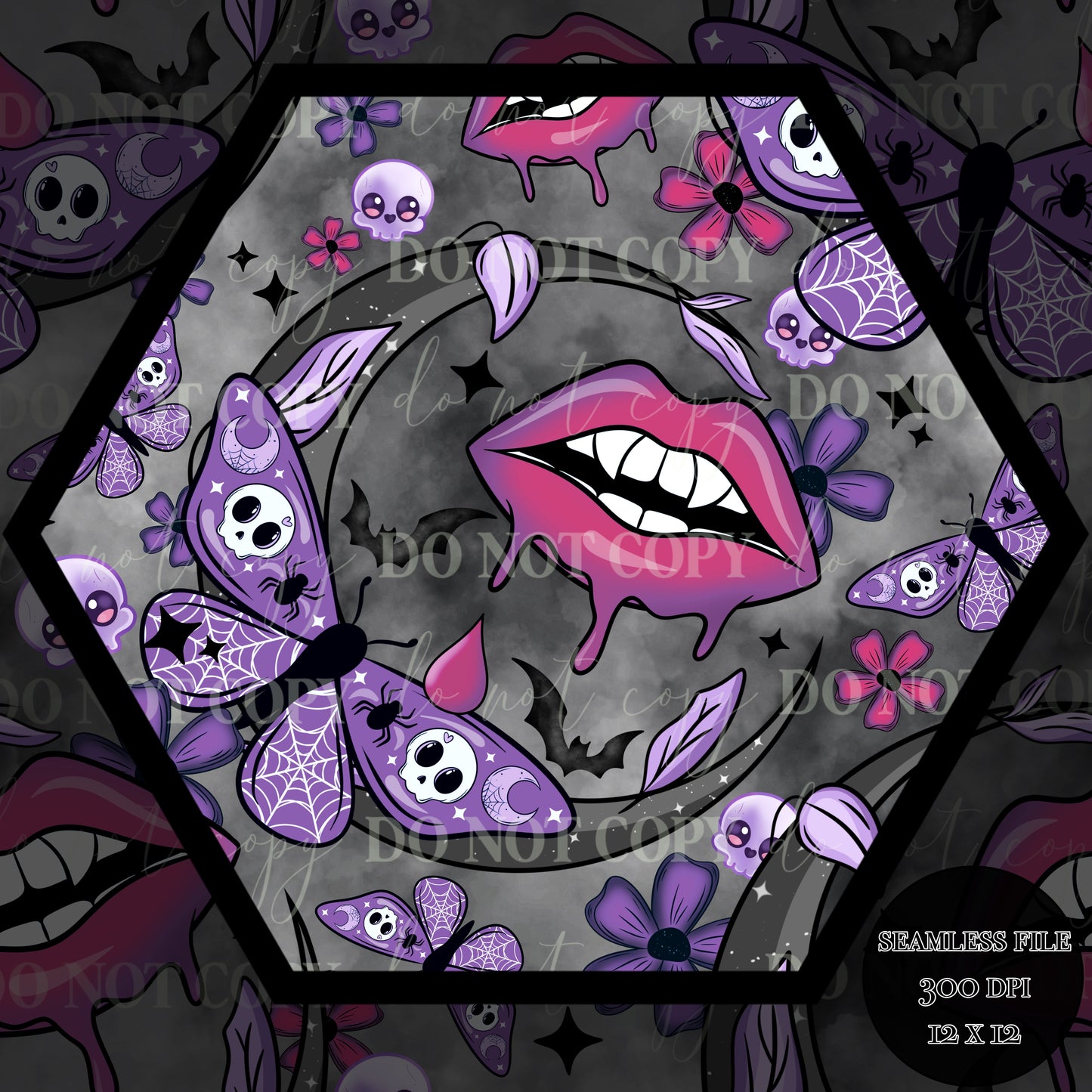 Haunt Vamp Nights Seamless