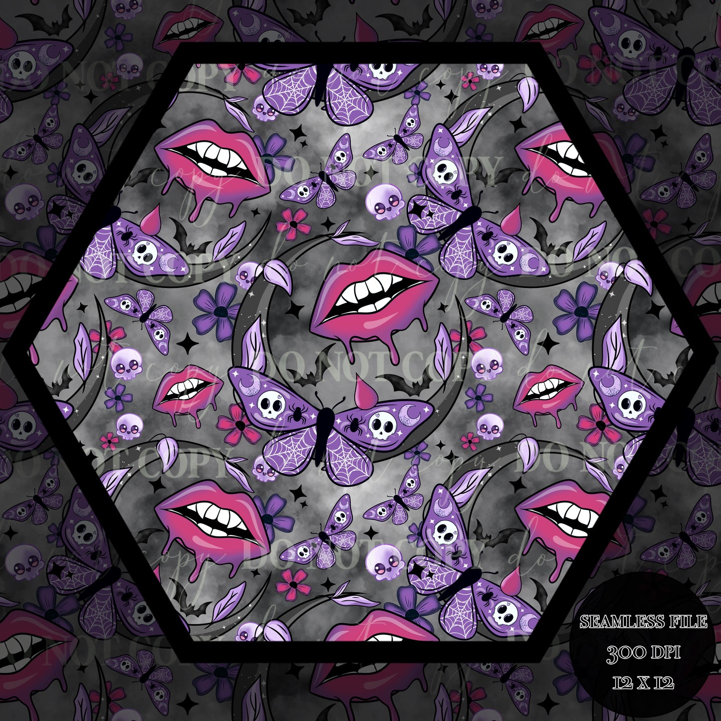 Haunt Vamp Nights Seamless