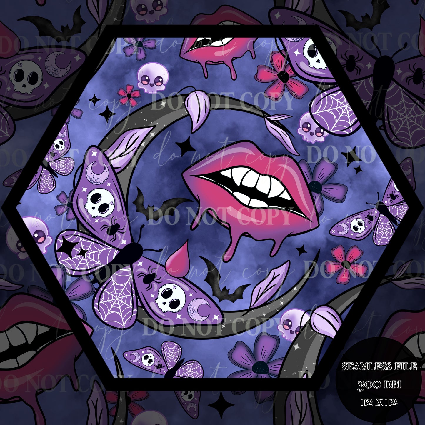 Haunt Vamp Nights Seamless