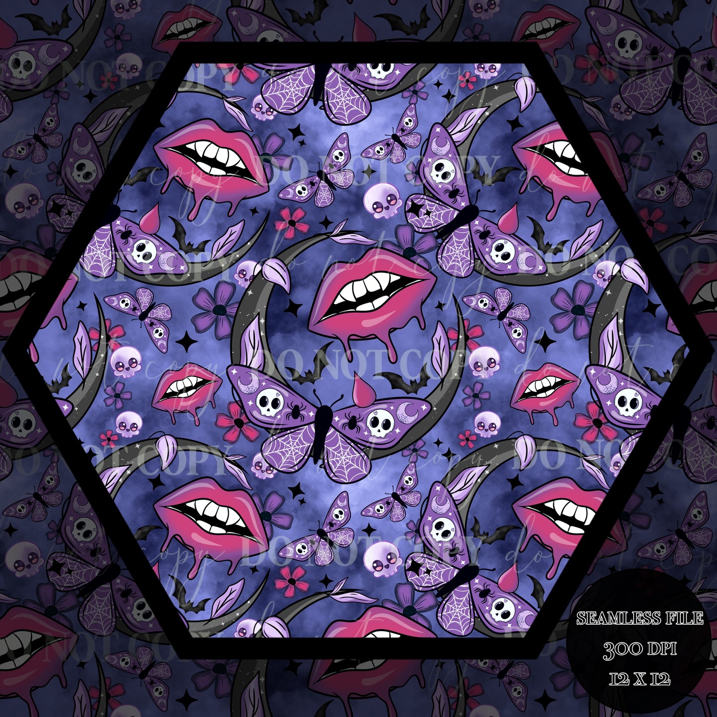 Haunt Vamp Nights Seamless
