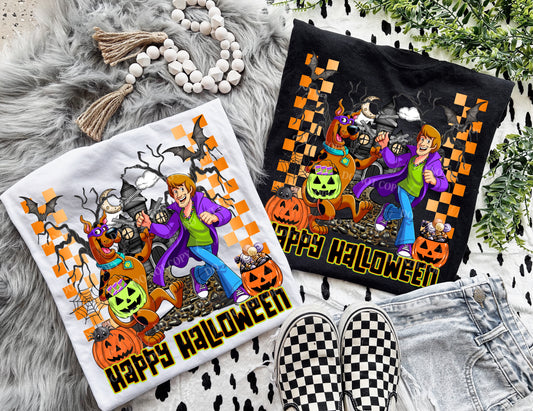 Happy Halloween S & S w/pocket-sleeve