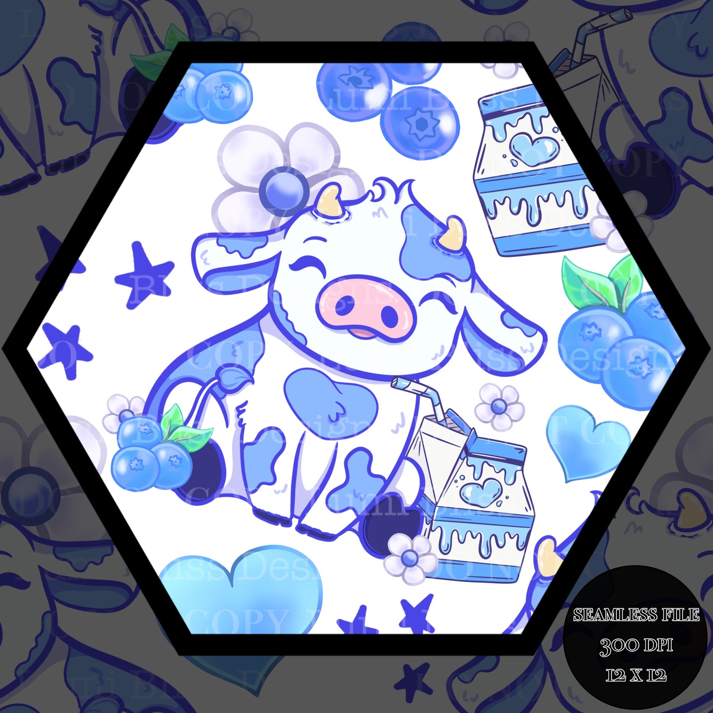 Blueberry Milk Seamless