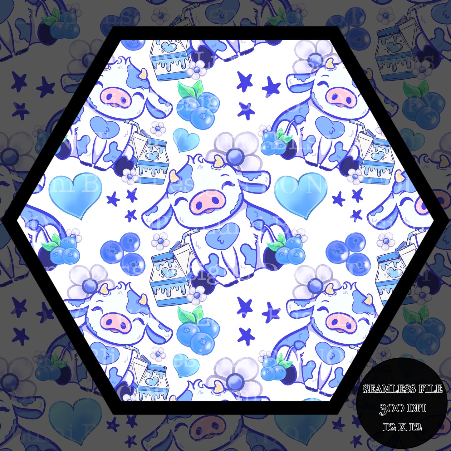 Blueberry Milk Seamless