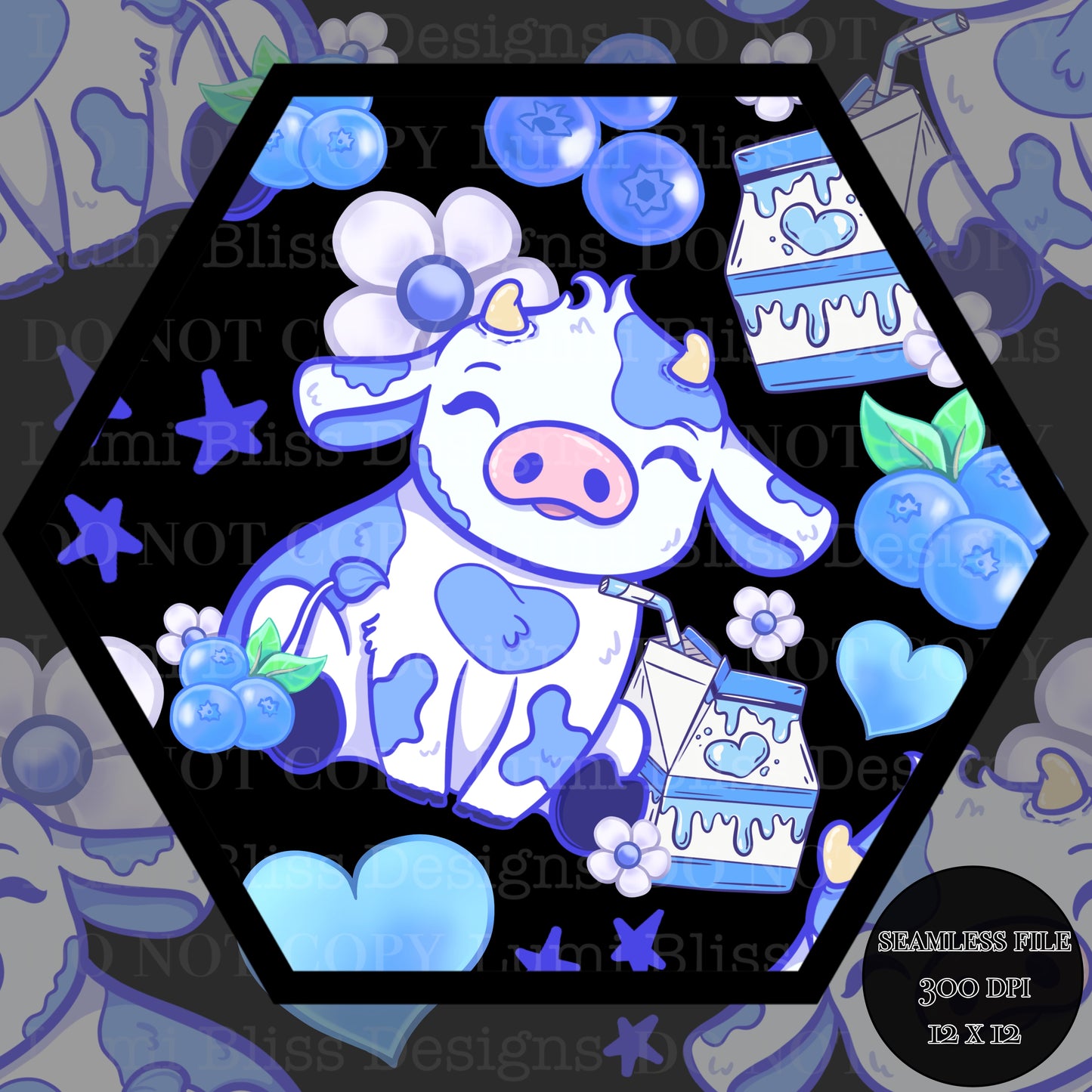 Blueberry Milk Seamless