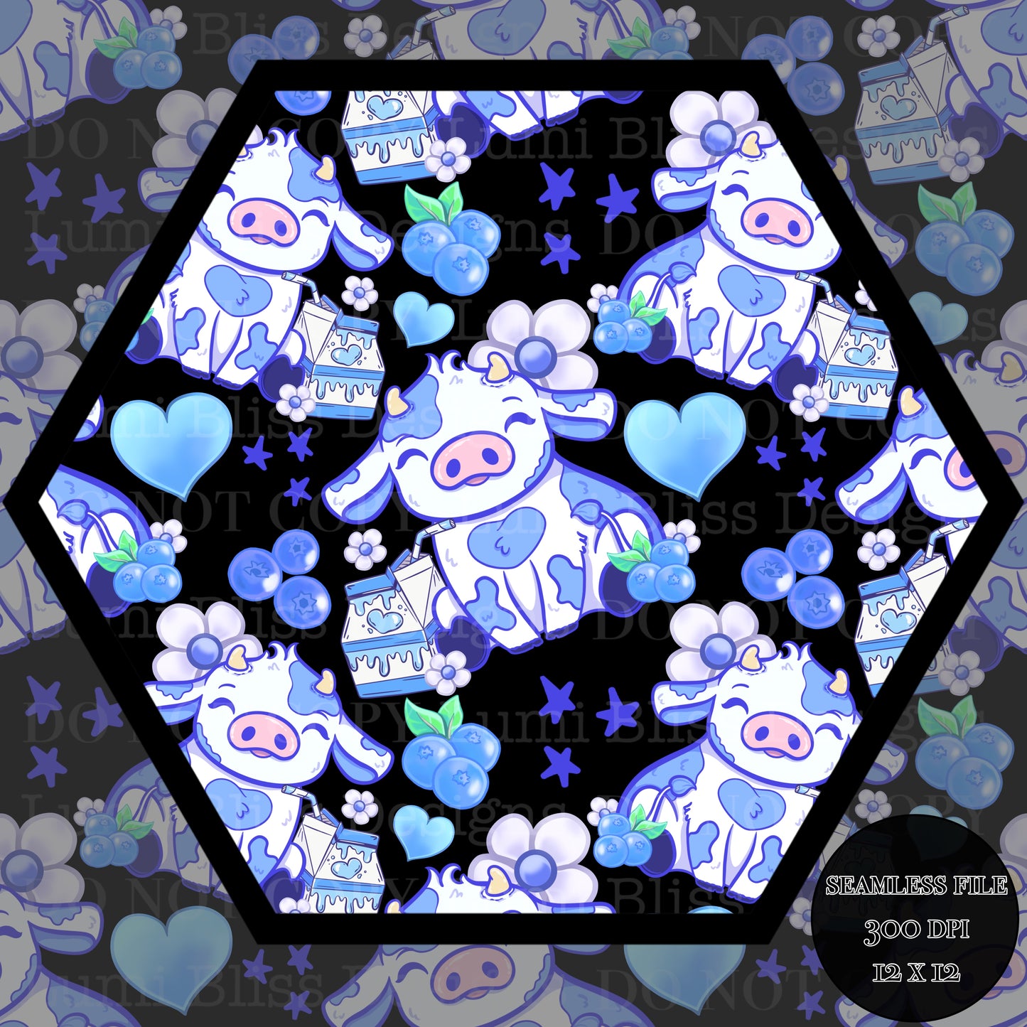 Blueberry Milk Seamless