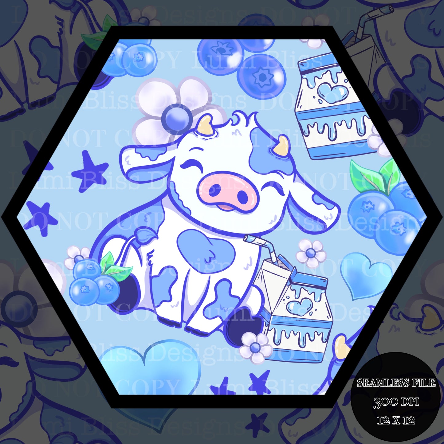 Blueberry Milk Seamless