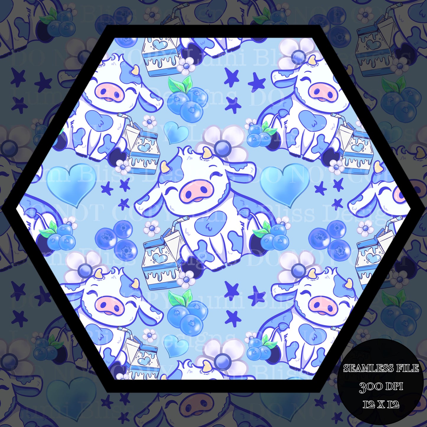 Blueberry Milk Seamless