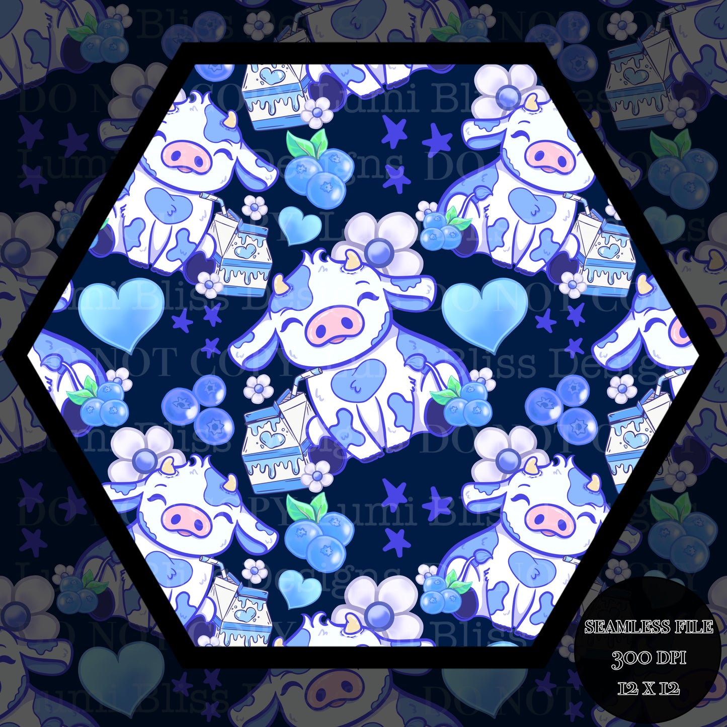 Blueberry Milk Seamless