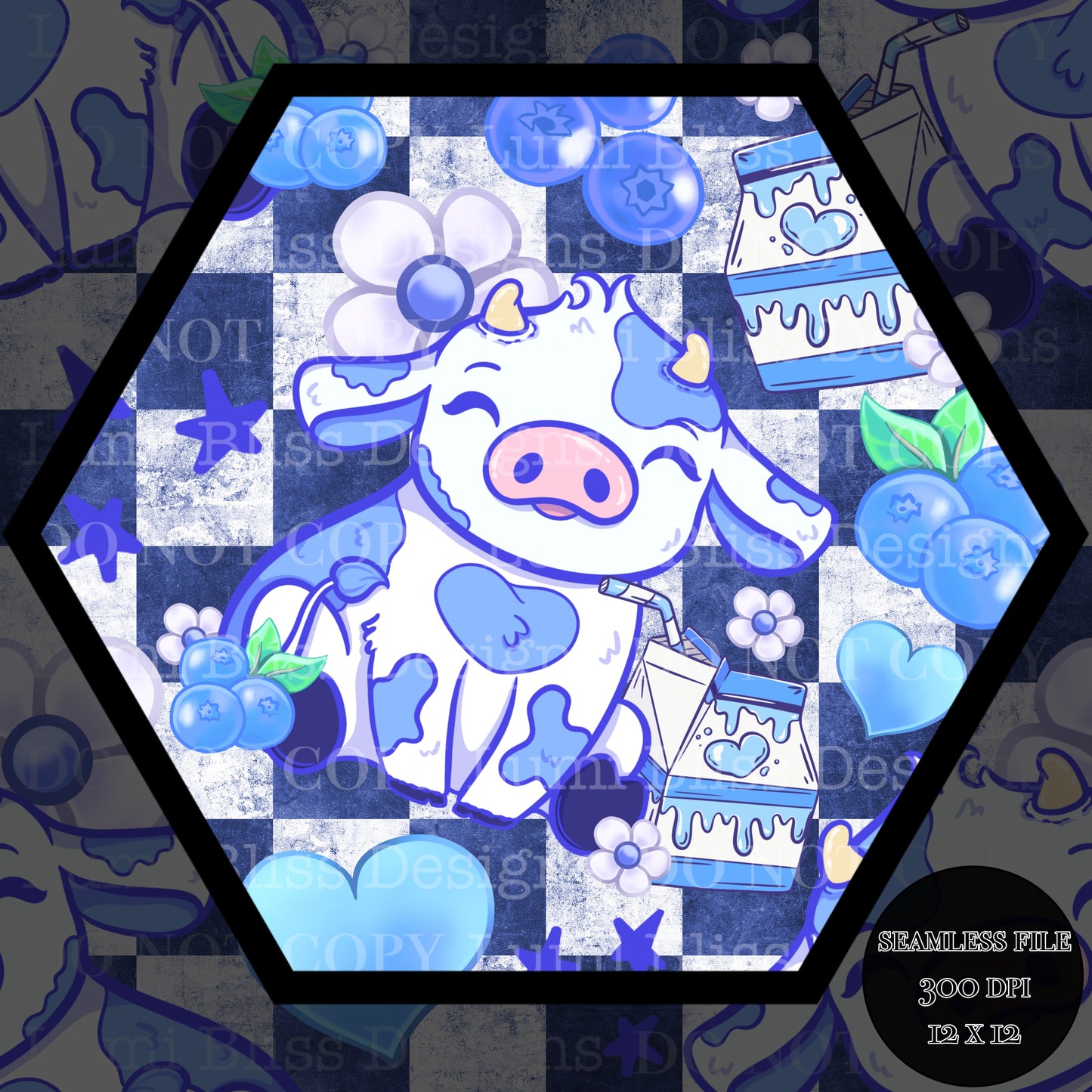 Blueberry Milk Seamless