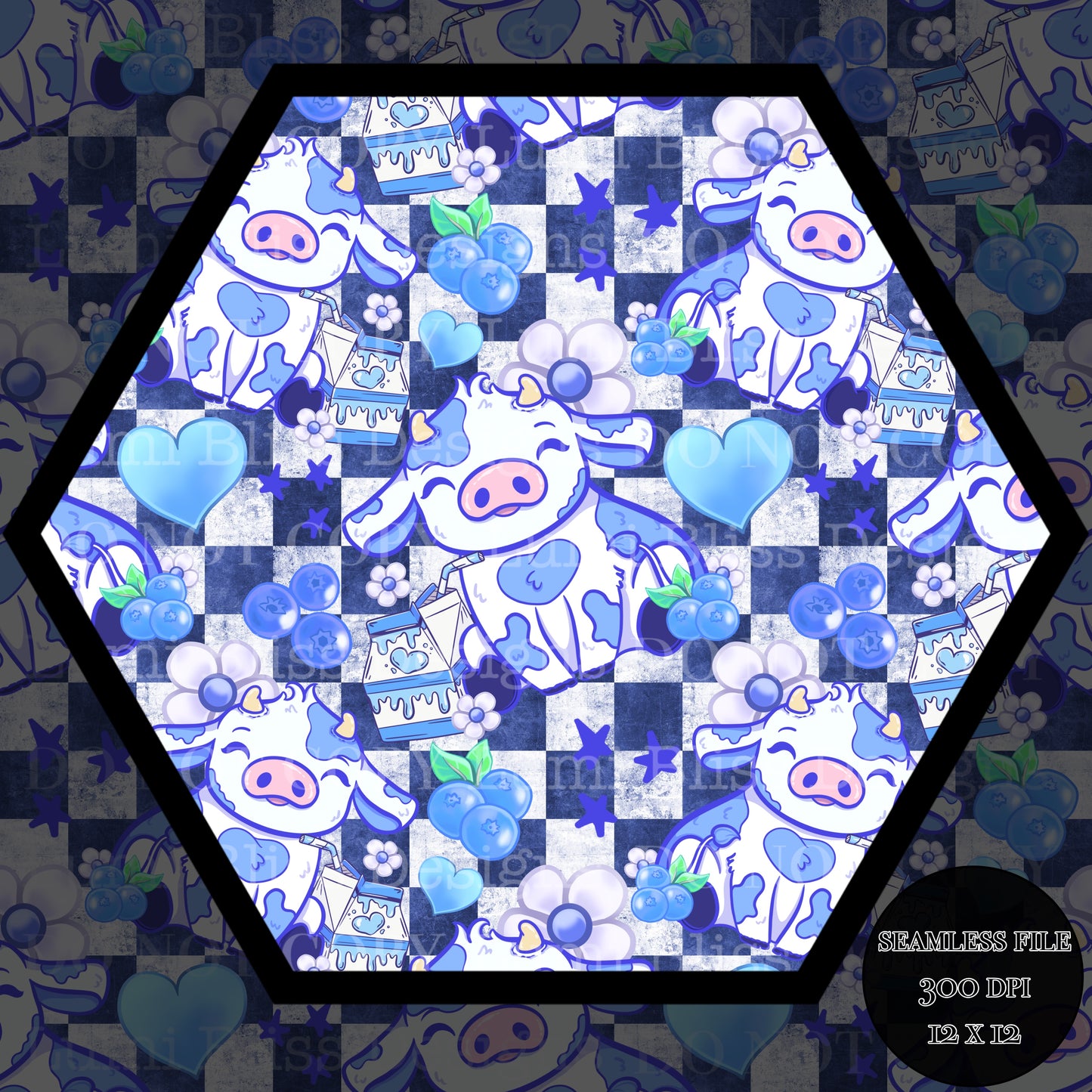 Blueberry Milk Seamless