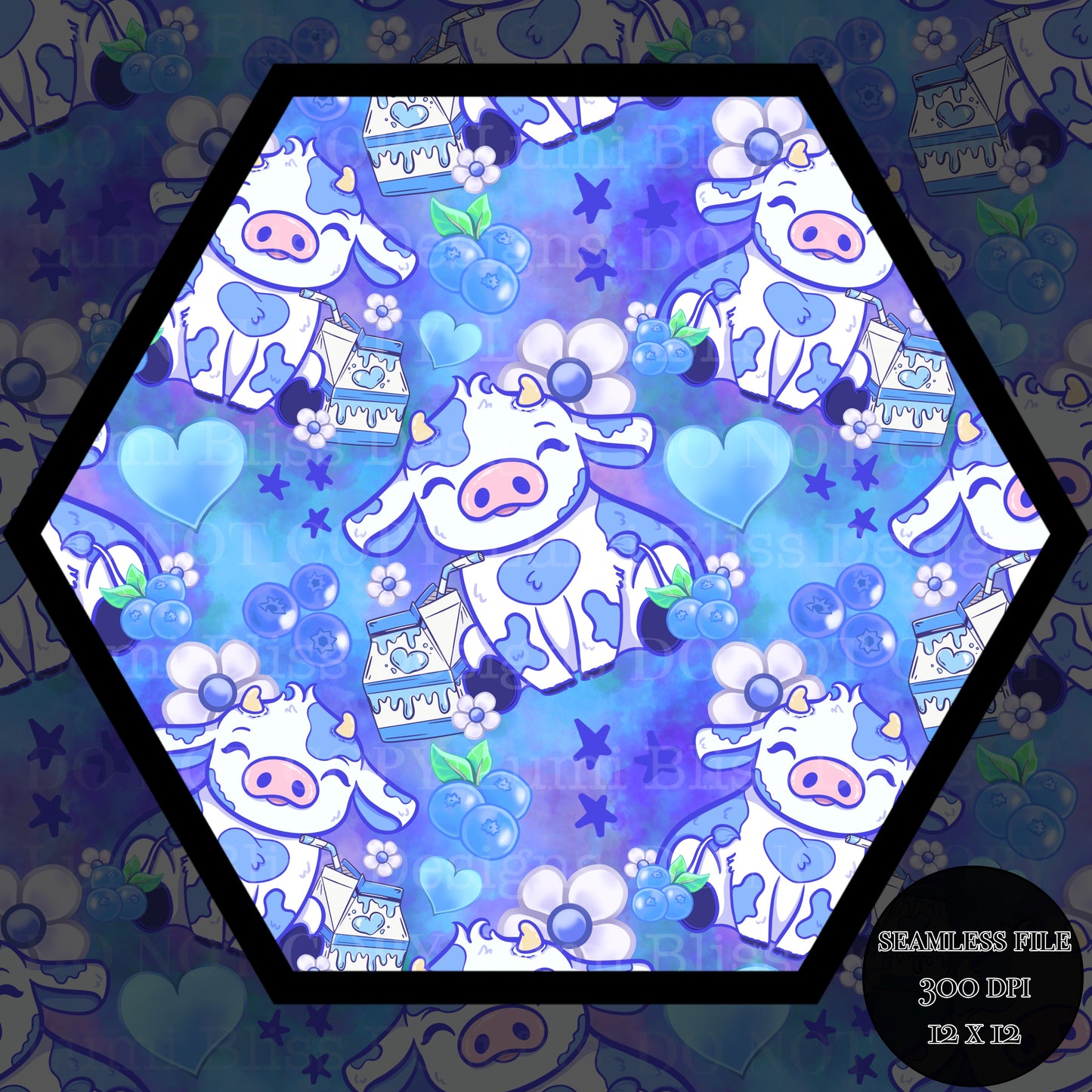 Blueberry Milk Seamless