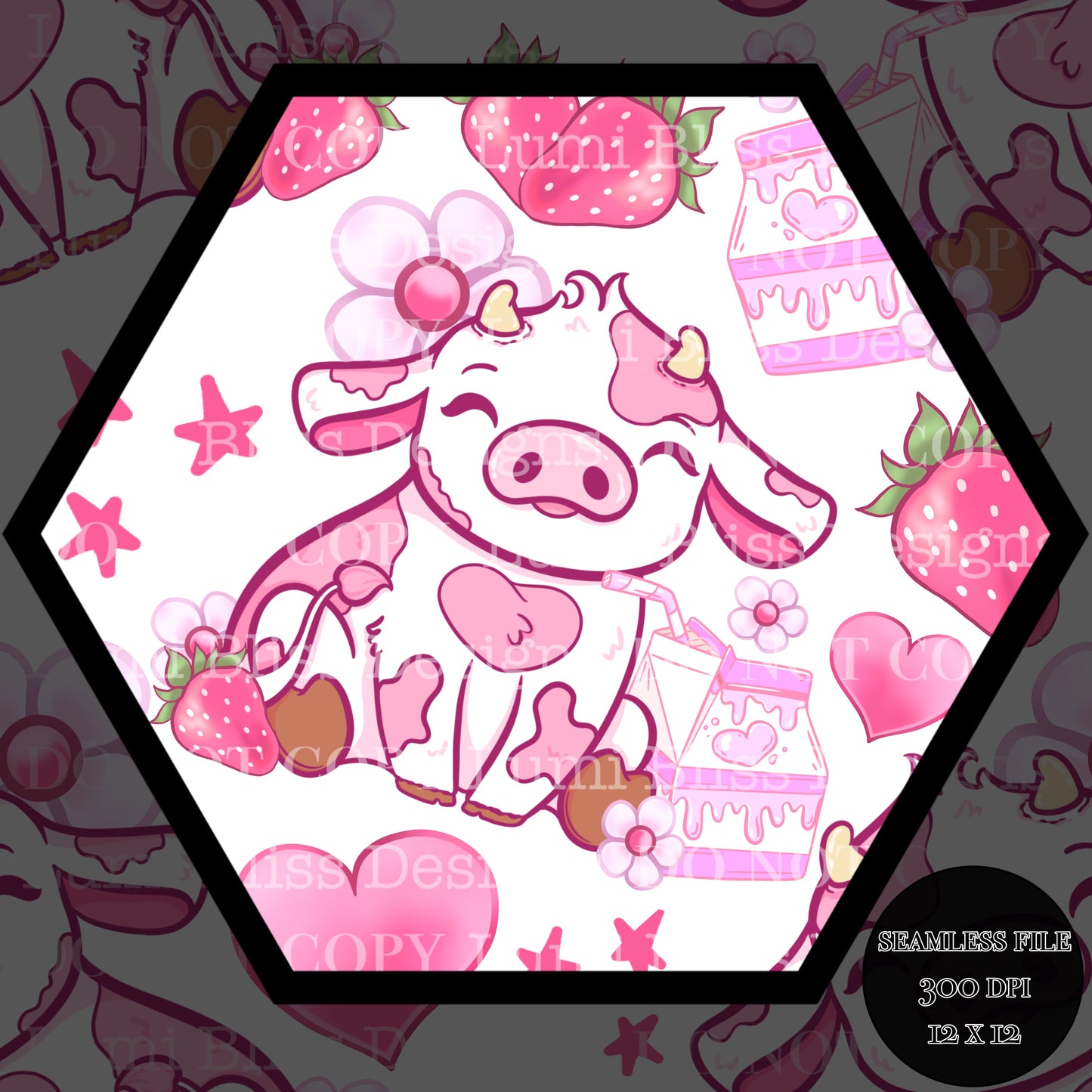 Strawberry Milk Seamless