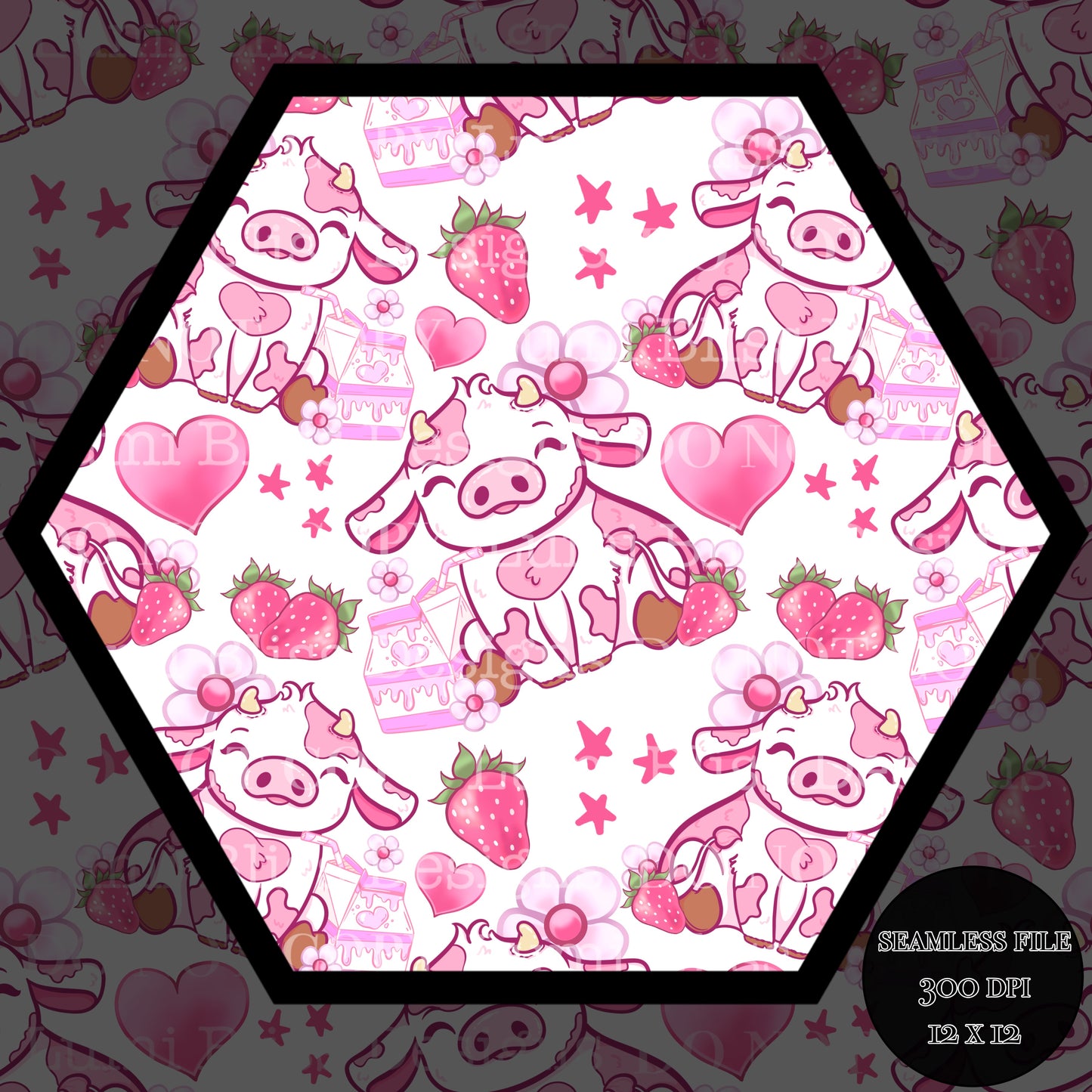 Strawberry Milk Seamless