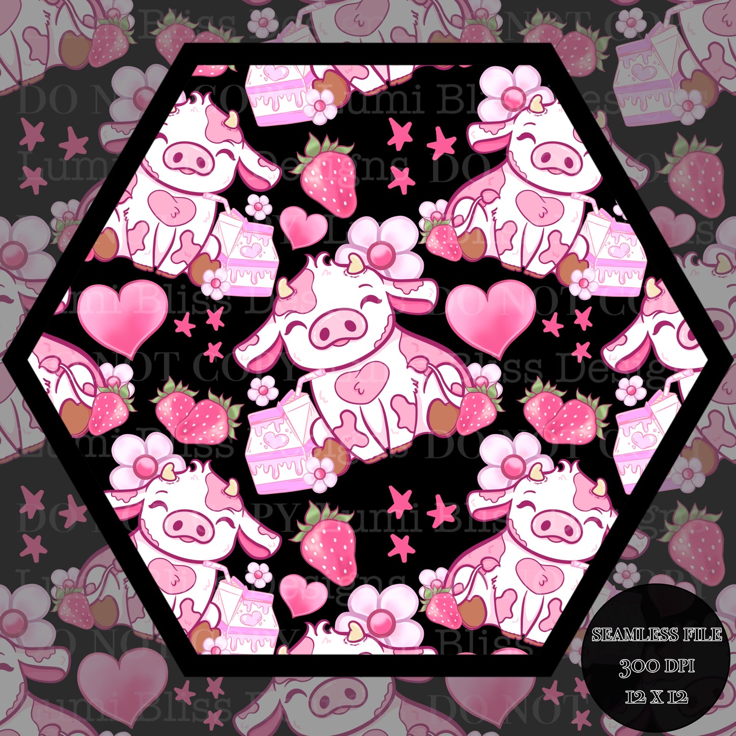 Strawberry Milk Seamless