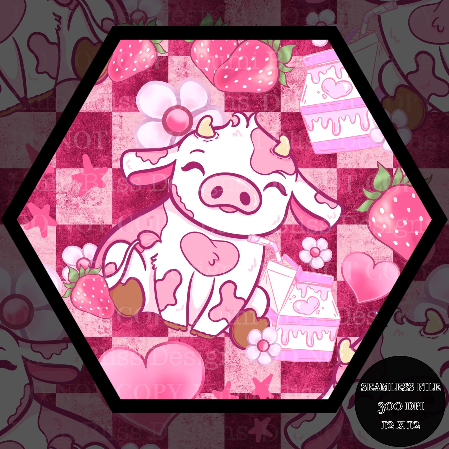 Strawberry Milk Seamless