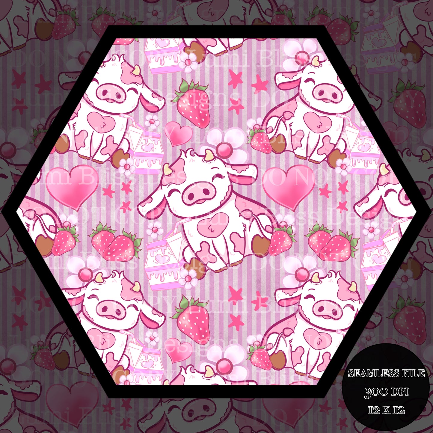 Strawberry Milk Seamless