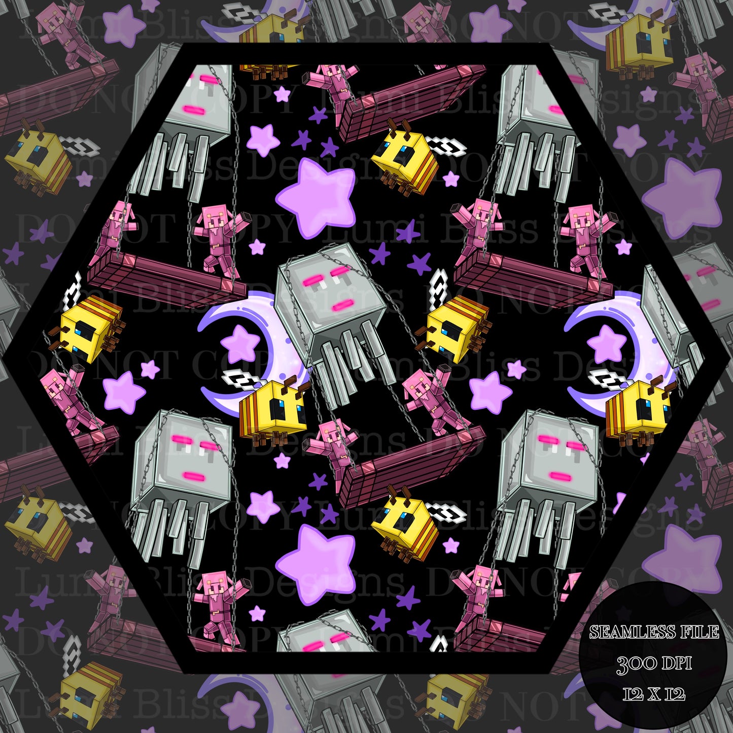 Moon & stars Ghast balloon