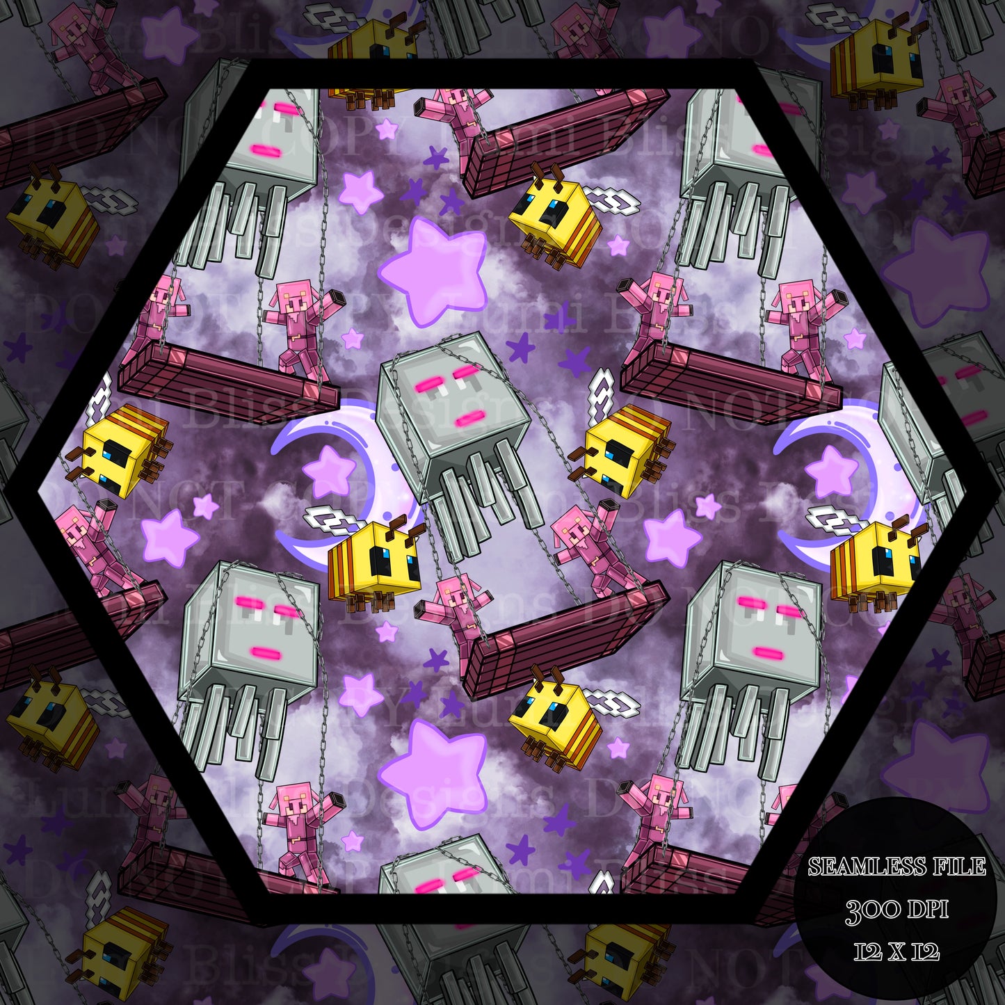 Moon & stars Ghast balloon