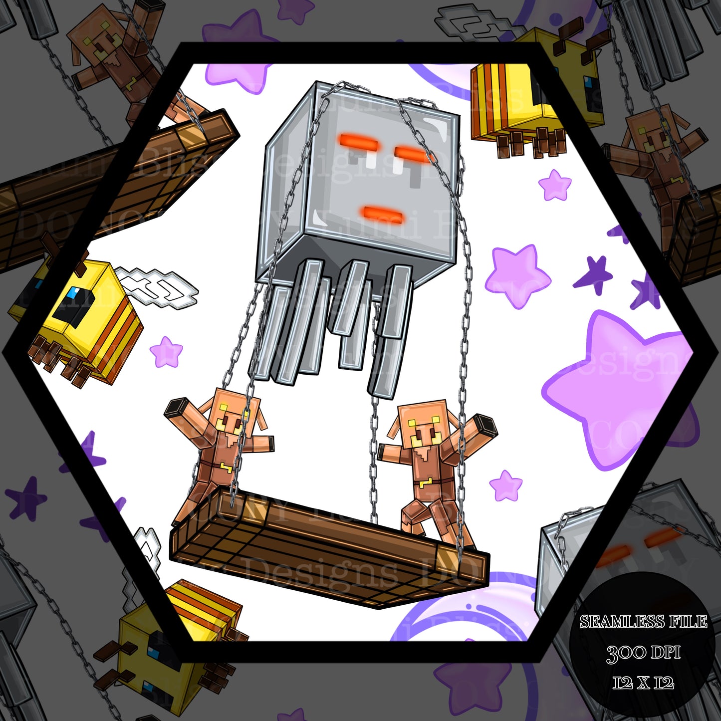Moon & stars Ghast balloon