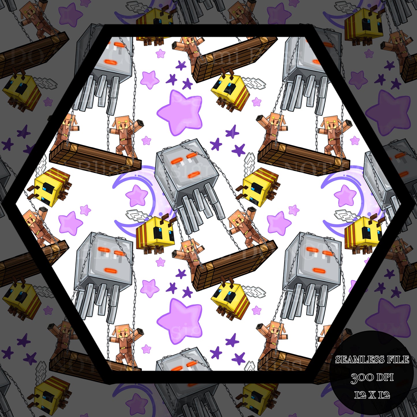 Moon & stars Ghast balloon