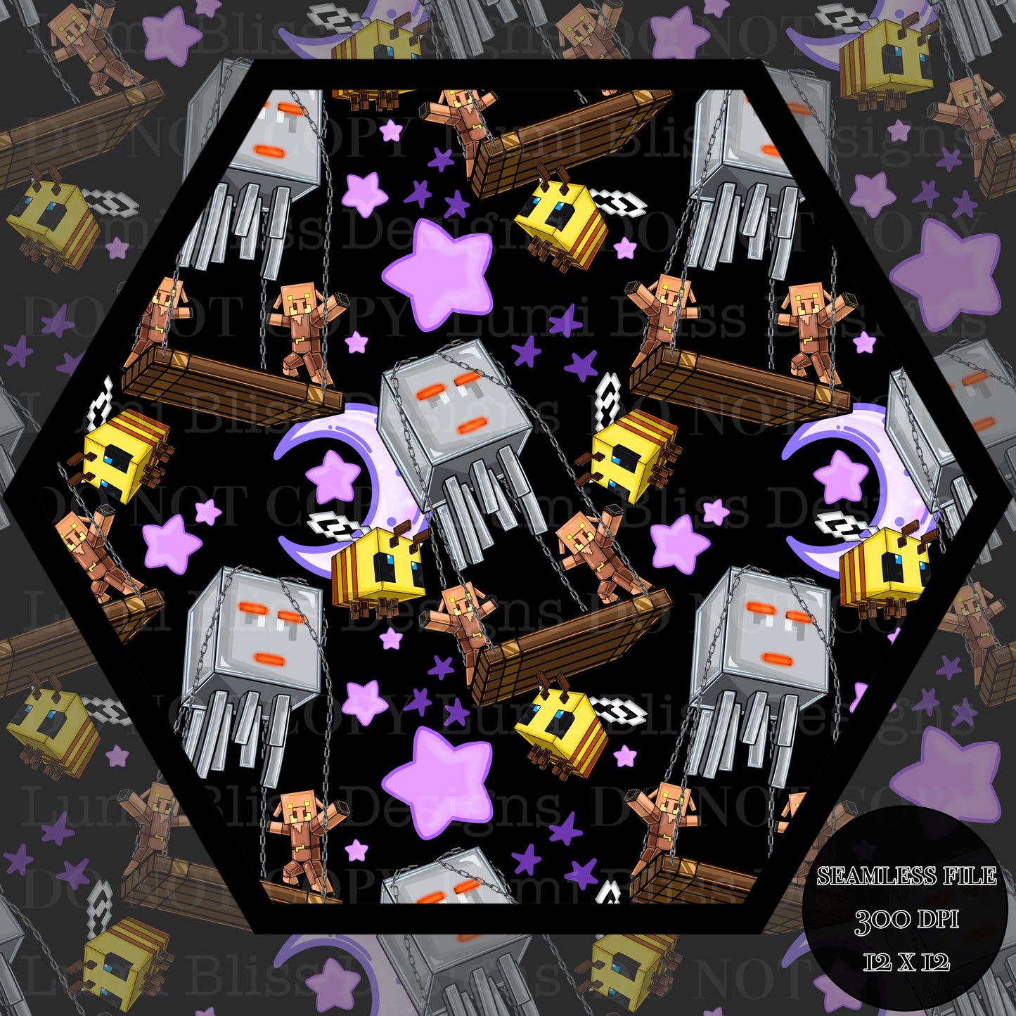 Moon & stars Ghast balloon